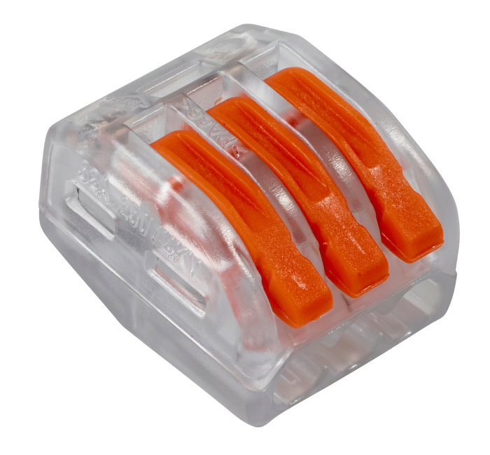 Samlemuffe skrueløs 3 x 2,5 mm² - 20 stk.
